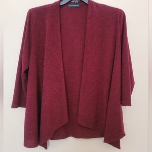 Travel Elements Women's Cardigan Size XL Maroon